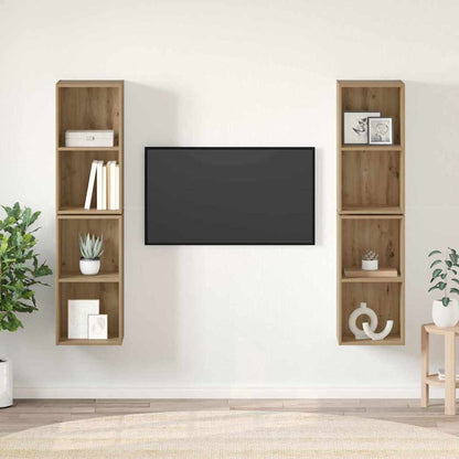 Set mobile TV 4 pcs Rovere artigianale 37 x 37 x 72 cm