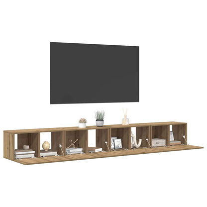 Set mobile TV 4 pcs Rovere artigianale 60 x 30 x 30 cm