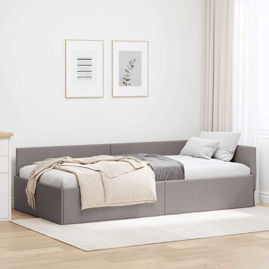 Cornice del letto ad angolo Talpa 80 cm x 200 cm Tessuto | homemem39