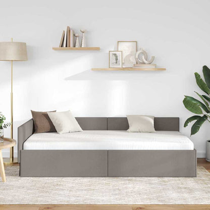 Cornice del letto ad angolo Talpa 80 cm x 200 cm Tessuto | homemem39
