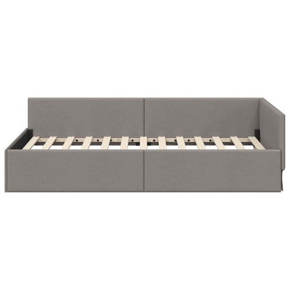Cornice del letto ad angolo Talpa 80 cm x 200 cm Tessuto | homemem39