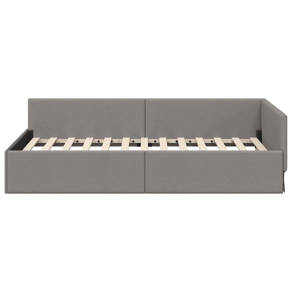 Cornice del letto ad angolo Talpa 90 cm x 190 cm Tessuto | homemem39