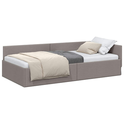 Cornice del letto ad angolo Talpa 90 cm x 200 cm Tessuto | homemem39