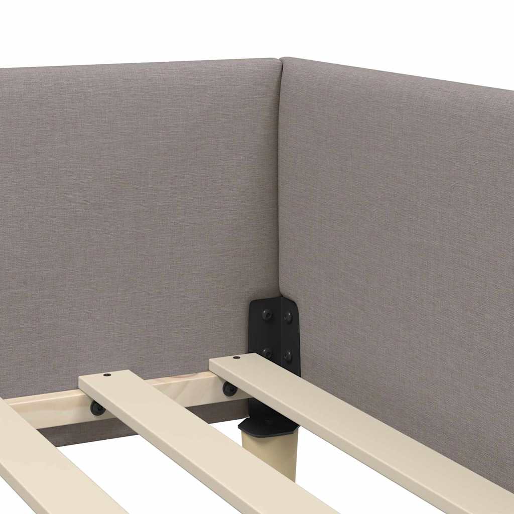 Cornice del letto ad angolo Talpa 90 x 200 cm Tessuto