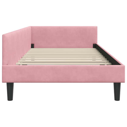 Cornice del letto ad angolo con testiera Rosa 90 cm x 200 cm
