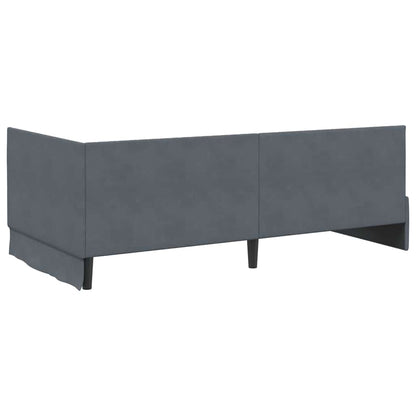 Cornice del letto ad angolo Grigio scuro 100 cm x 200 cm | homemem39