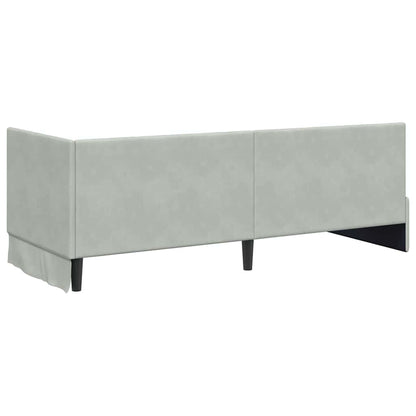 Cornice del letto ad angolo Grigio chiaro 80 cm x 200 cm