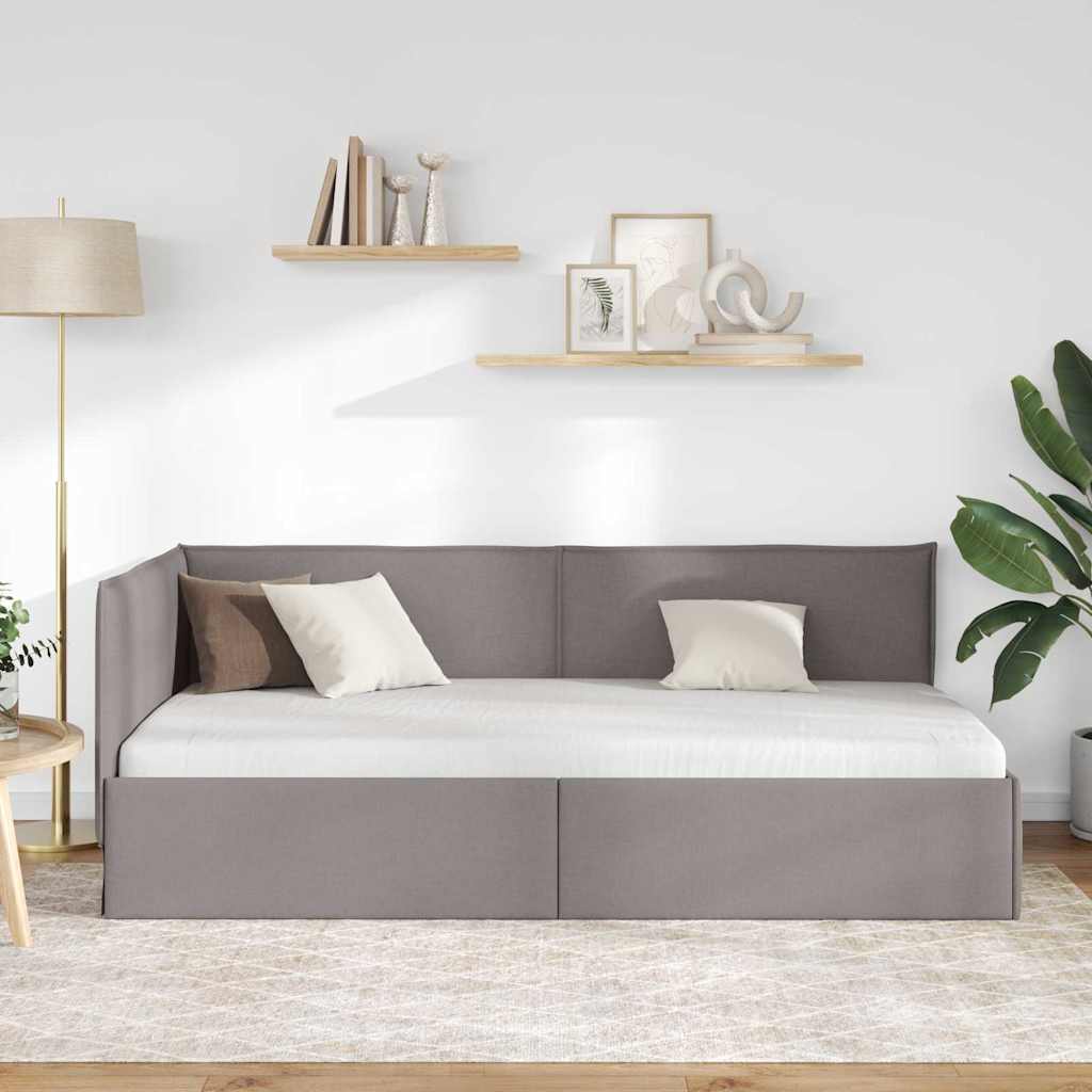 Cornice del letto ad angolo Talpa 90 x 190 cm Tessuto | homemem39