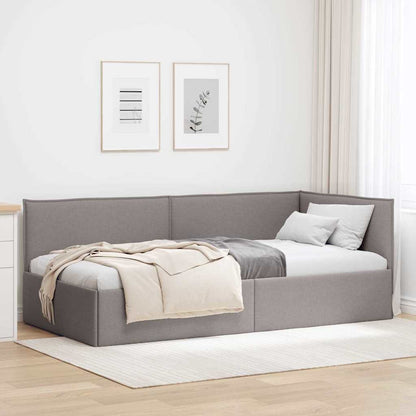 Cornice del letto ad angolo Talpa 90 x 200 cm Tessuto