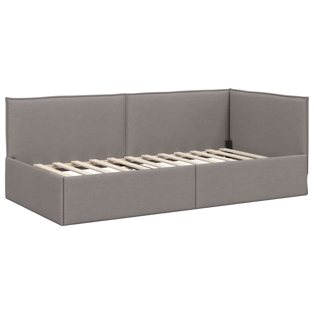 Cornice del letto ad angolo Talpa 90 x 200 cm Tessuto