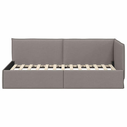 Cornice del letto ad angolo Talpa 100 x 200 cm Tessuto