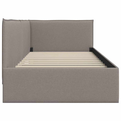 Cornice del letto ad angolo Talpa 100 x 200 cm Tessuto
