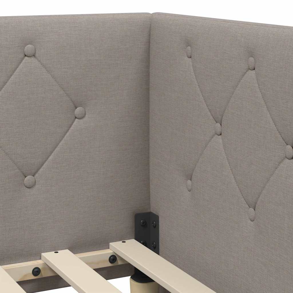 Cornice del letto ad angolo Talpa 80 x 200 cm Tessuto | homemem39