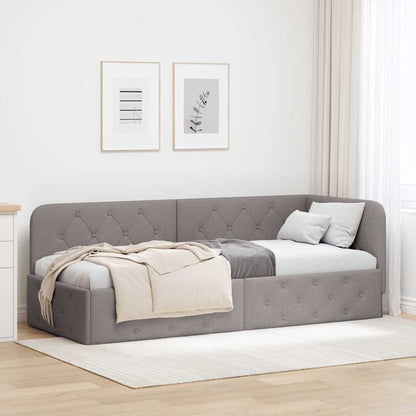 Cornice del letto ad angolo Talpa 80 x 200 cm Tessuto | homemem39