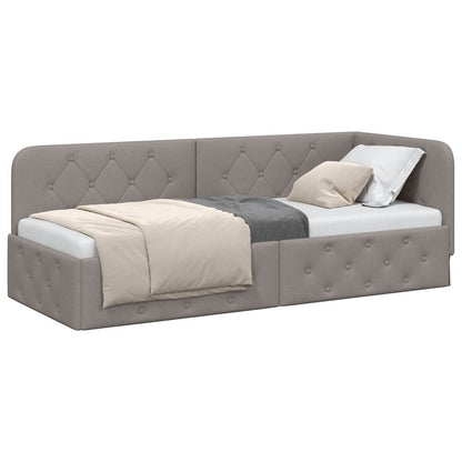 Cornice del letto ad angolo Talpa 80 x 200 cm Tessuto | homemem39
