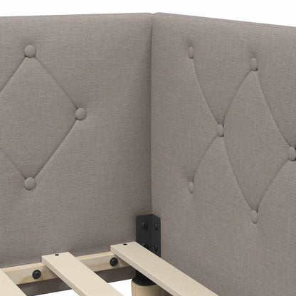 Cornice del letto ad angolo Talpa 100 x 200 cm Tessuto