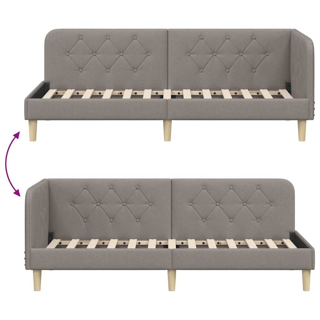 Cornice del letto ad angolo Talpa 80 x 200 cm Tessuto | homemem39