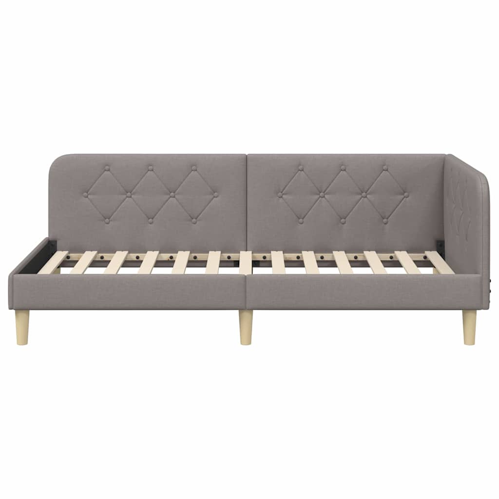 Cornice del letto ad angolo Talpa 90 x 190 cm Tessuto | homemem39