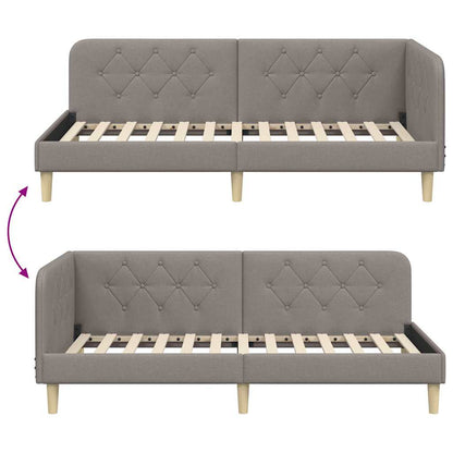 Cornice del letto ad angolo Talpa 90 x 190 cm Tessuto | homemem39