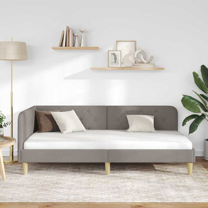 Cornice del letto ad angolo Talpa 100 x 200 cm Tessuto | homemem39
