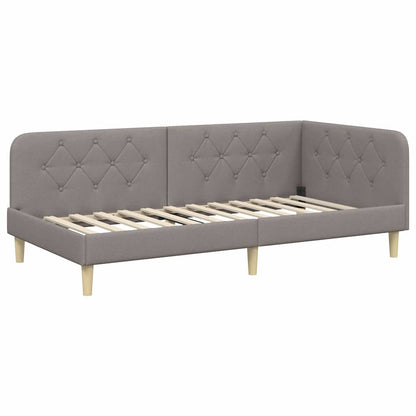Cornice del letto ad angolo Talpa 100 x 200 cm Tessuto | homemem39