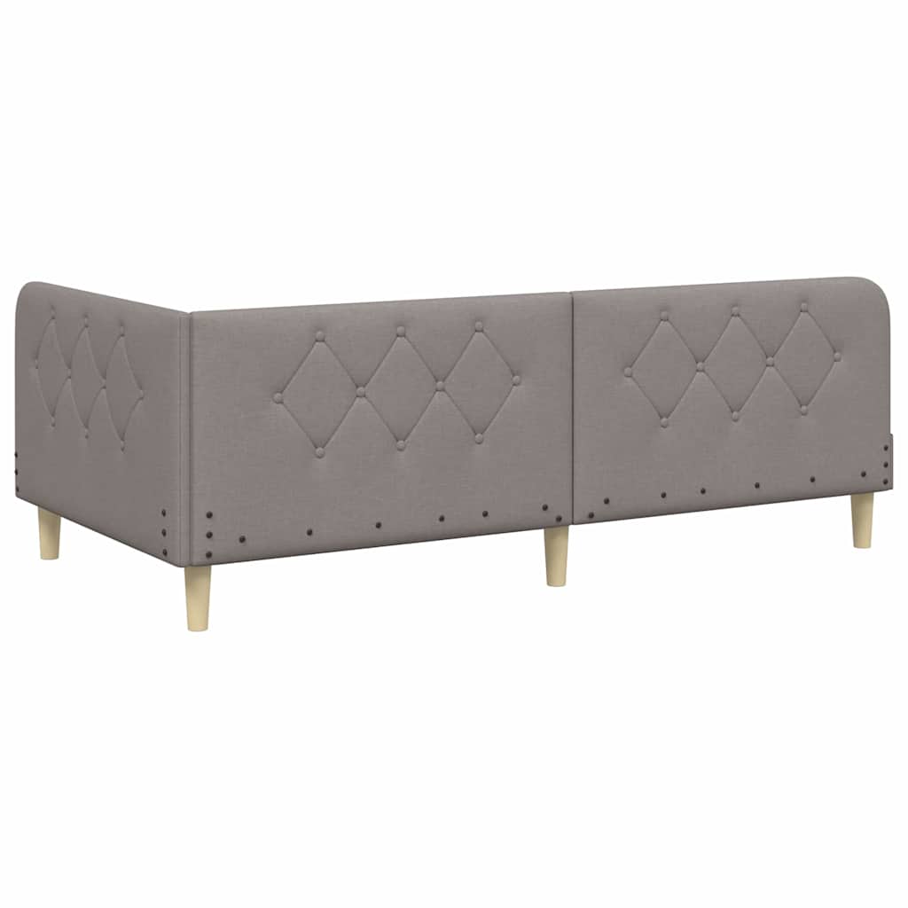 Cornice del letto ad angolo Talpa 100 x 200 cm Tessuto | homemem39
