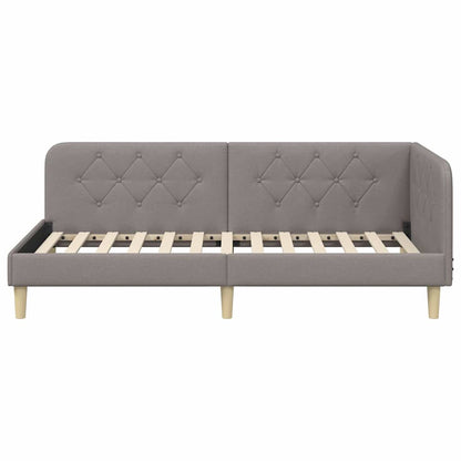Cornice del letto ad angolo Talpa 100 x 200 cm Tessuto | homemem39