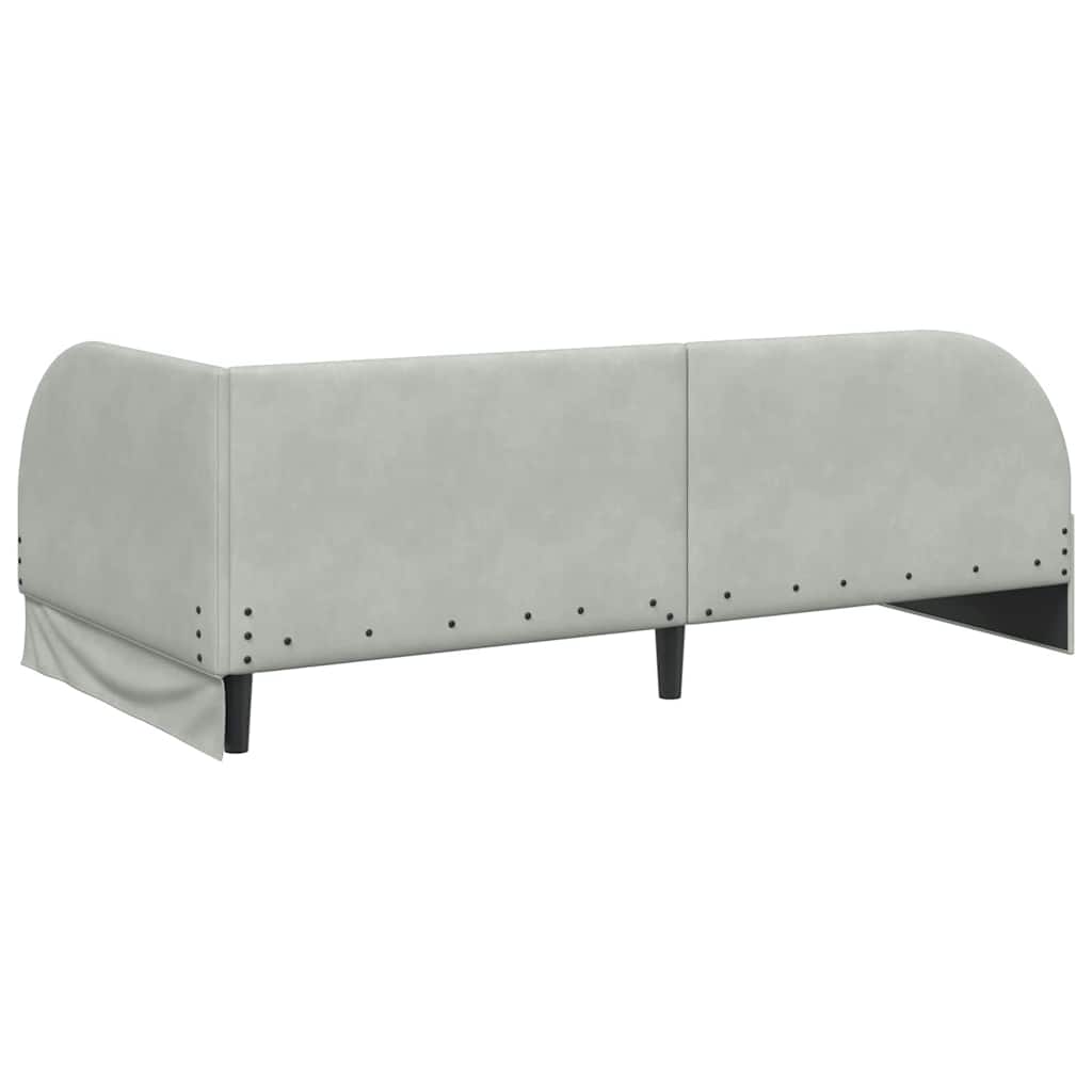 Cornice del letto ad angolo Grigio chiaro 80 cm x 200 cm | homemem39