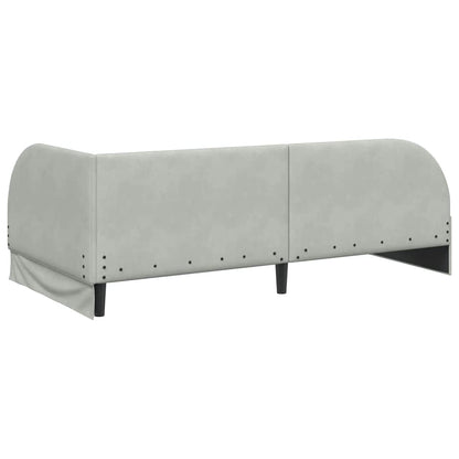 Cornice del letto ad angolo Grigio chiaro 80 cm x 200 cm | homemem39