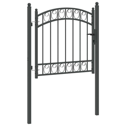 Cancello per recinzione con blocco Grigio 100 x 100 cm