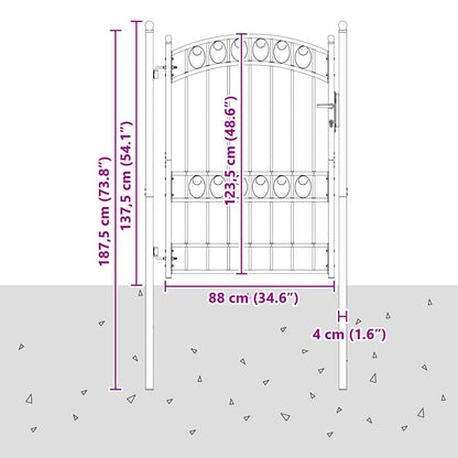 Cancello per recinzione EMMEN 170 x 100 cm | homemem39