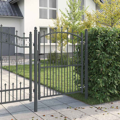 Cancello della recinzione con punte EMMEN 150 x 100 cm | homemem39