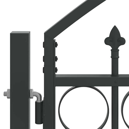 Cancello per recinzione ASSEN 301 x 175,5 cm Acciaio Grigio | homemem39