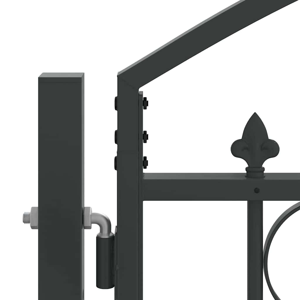 Cancello per recinzione ASSEN 401 x 200 cm Acciaio Grigio | homemem39