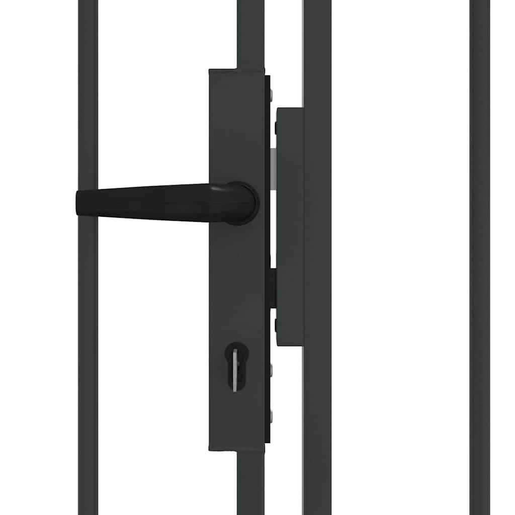 Cancello per recinzione ASSEN 401 x 224,5 cm Acciaio Grigio | homemem39