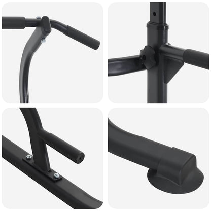 Stazione per dips della torre di potenza Nero 102 x 95 x 210 cm