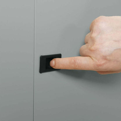 Armadietto di rete Grigio 60 x 35 x 28 cm Acciaio