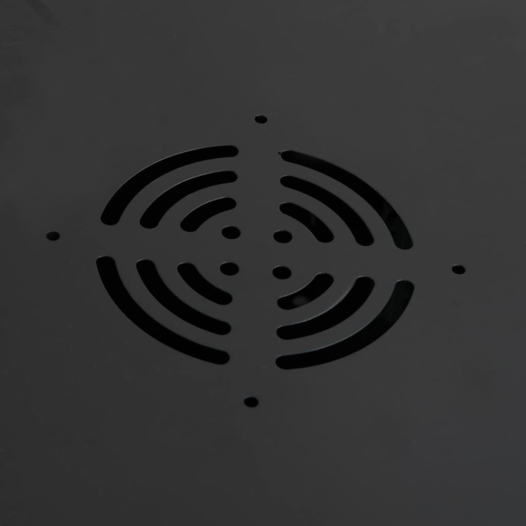 Armadietto di rete Nero 60 x 60 x 50 cm Acciaio