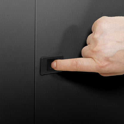 Armadietto di rete Nero 60 x 60 x 50 cm Acciaio