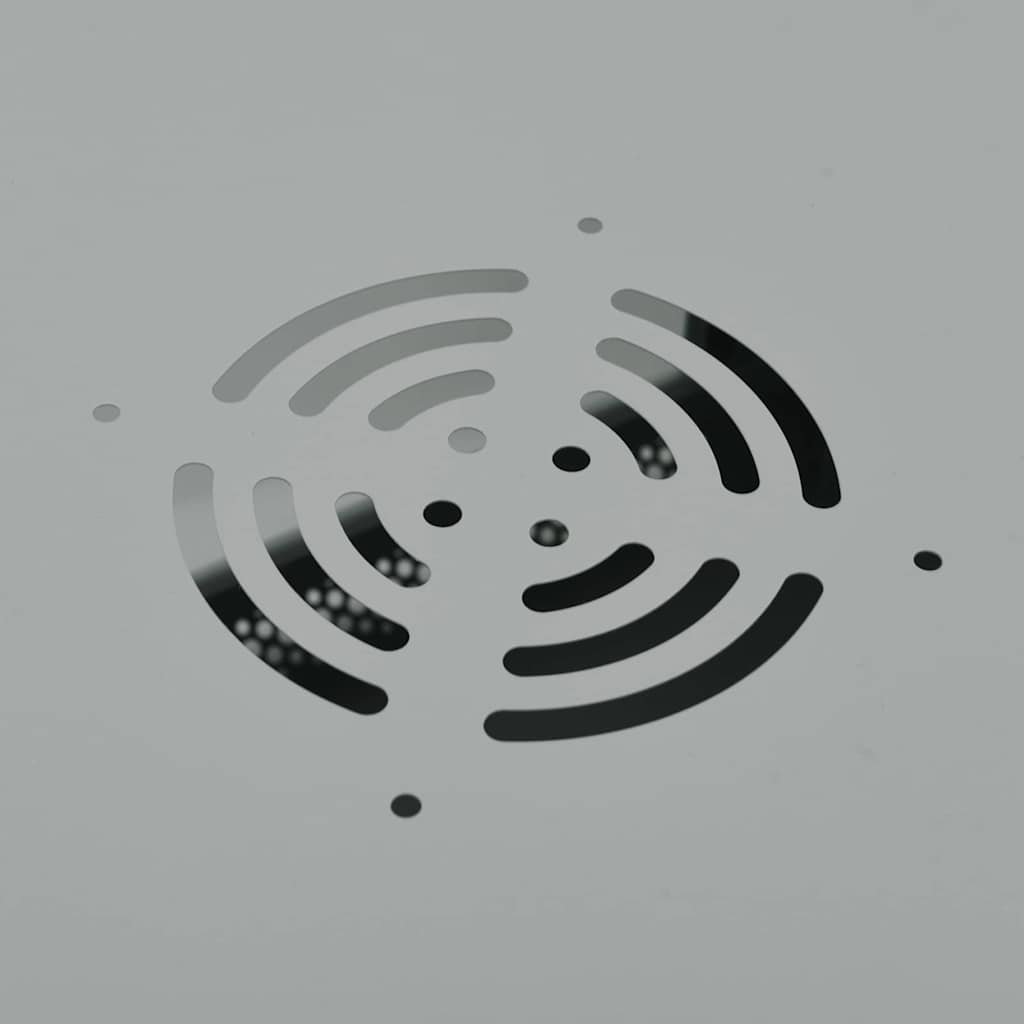 Armadietto di rete Grigio 60 x 60 x 50 cm Acciaio