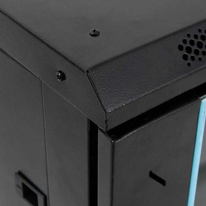 Armadietto di rete Nero 60 x 60 x 80 cm Acciaio