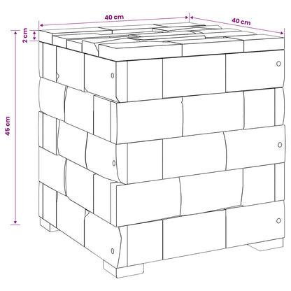 Sgabello per Riporre Marrone 40 x 40 x 45 cm | homemem39