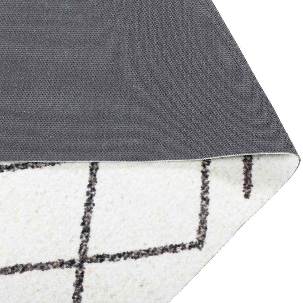 Tappeto da Cucina Bianco 180 x 60 cm Velluto | homemem39