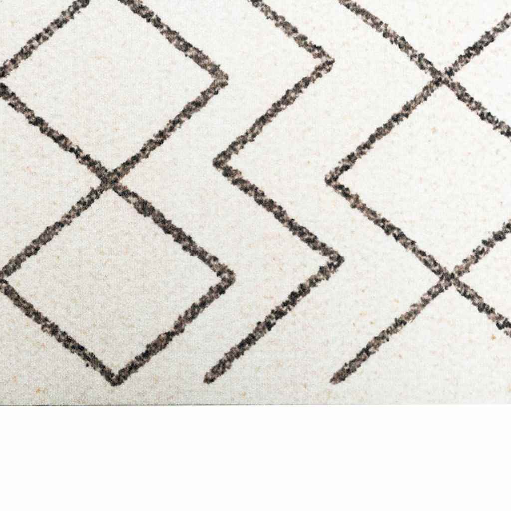 Tappeto da Cucina Bianco 180 x 60 cm Velluto | homemem39