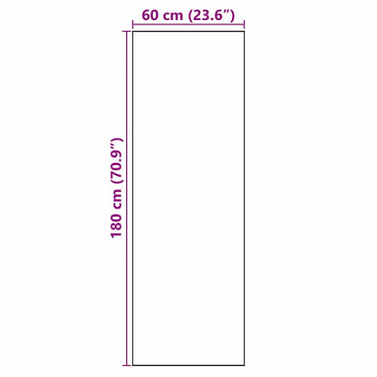Tappeto da Cucina Bianco 180 x 60 cm Velluto | homemem39
