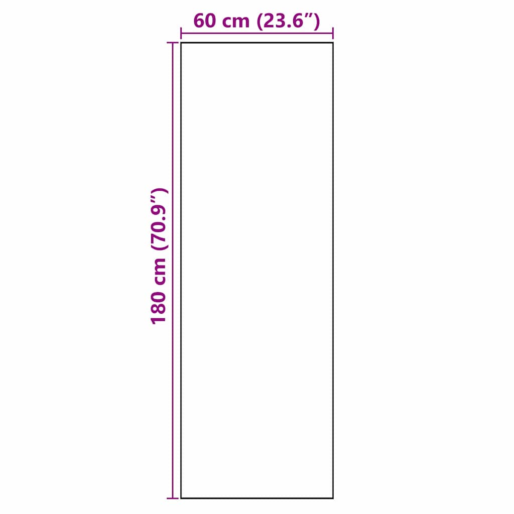 Tappeto da Cucina Posate Nero 180 x 60 cm Velluto