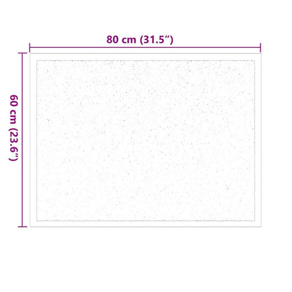 Tappetino Antracite 60 x 40 x 1.2 cm Tessuto Teddy