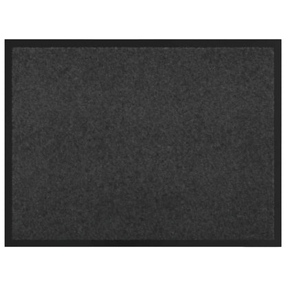 Tappetino Antracite 60 x 40 x 1.2 cm Tessuto Teddy