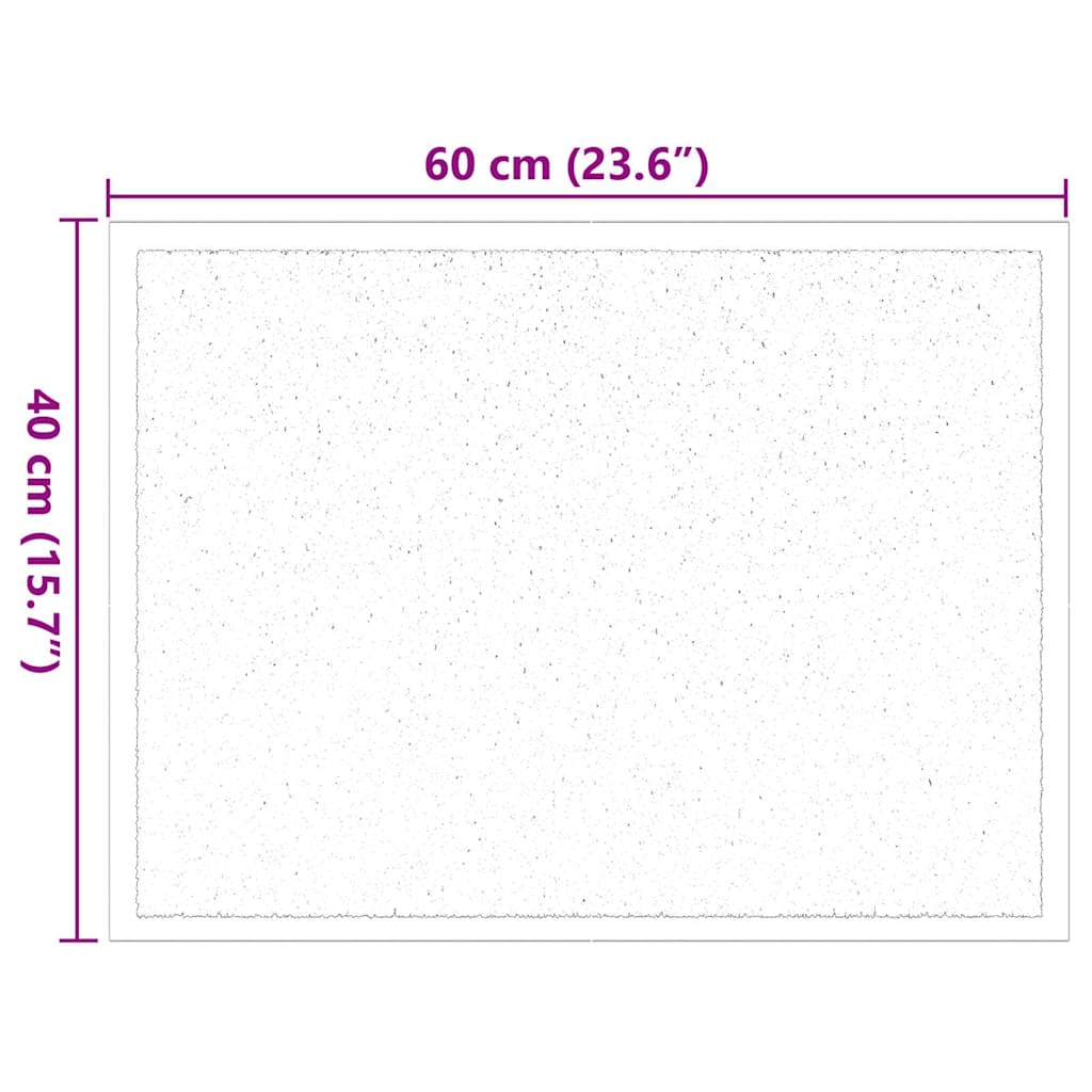 Tappetino Nero 60 x 40 x 1.2 cm Tessuto Teddy