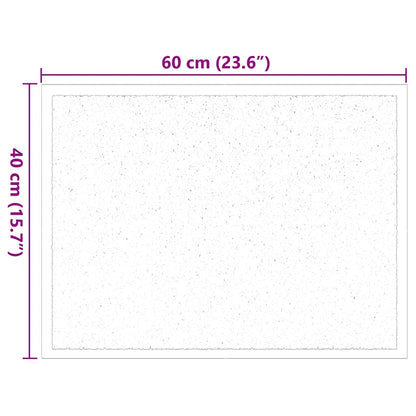 Tappetino Beige 60 x 40 x 1.2 cm Tessuto Teddy